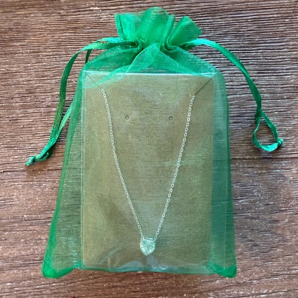 925 Sterling Silver Necklace with Crystal Heart Pendant - Picture 5 of 8